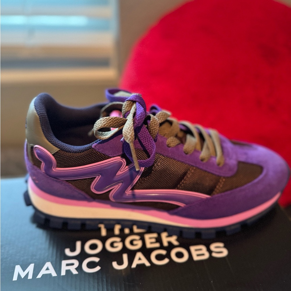 Purple and Pink Jogger Sneakers